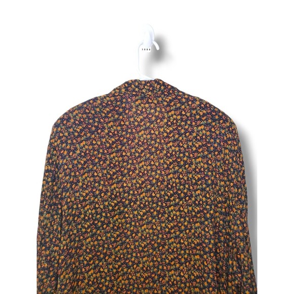 Vintage Collections Internationale Floral Print Open Front Layer Blouse Sz 2X - Picture 12 of 14
